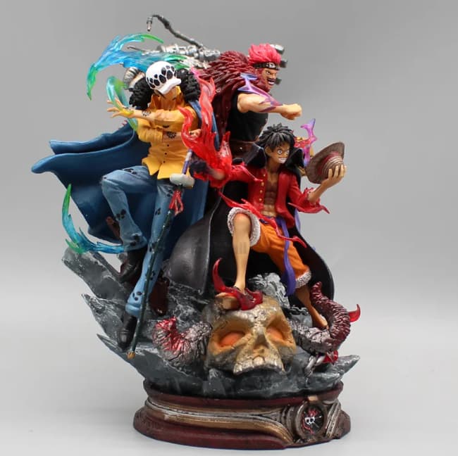 Figurine trio Luffy, Law et Kid - One Piece