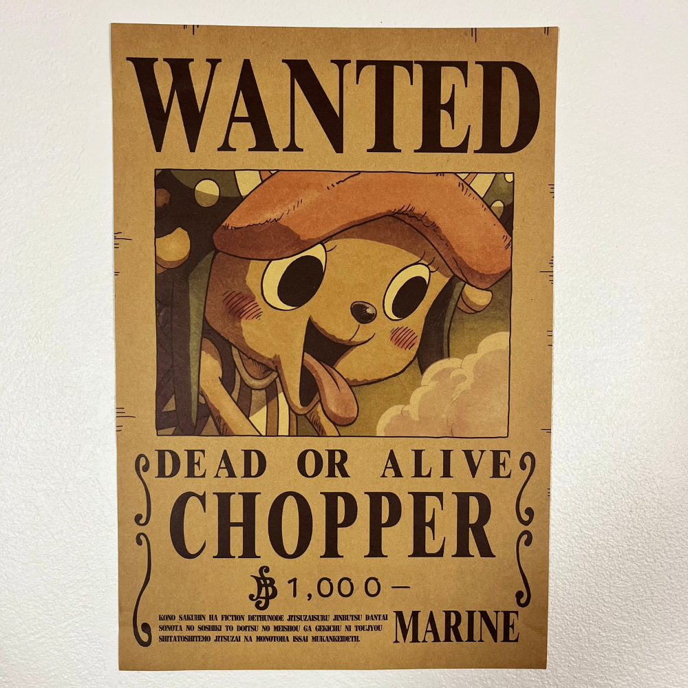 Sticker One Piece - Tony Tony Chopper membre de l'équipage du chapeau de  paille